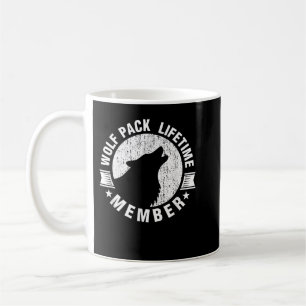 Wolf Pack-Mitglied im Lifetime Distressed Howling Kaffeetasse