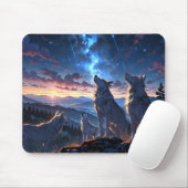 🌕 🐺 Wolf Pack Mousepad - vereint mit Instinkt, D (Mit Mouse)