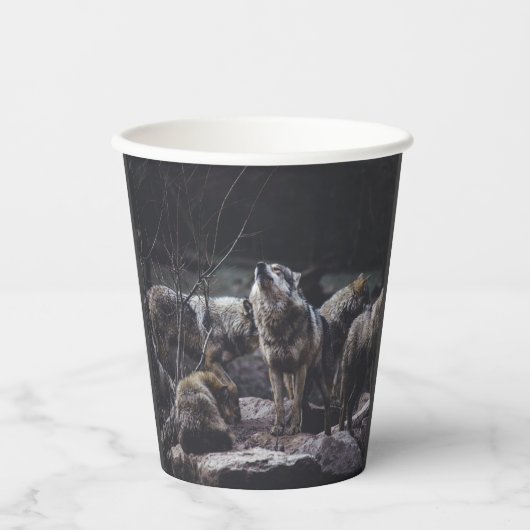 Wolf Pack Pappbecher (Vorderseite)