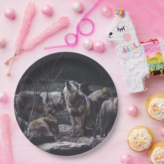 Wolf Pack Pappteller (Party)