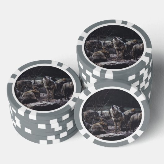 Wolf Pack Pokerchips (Stapel)