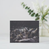 Wolf Pack Postcard Postkarte (Stehend Vorderseite)