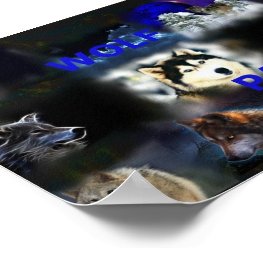 Wolf Pack-Poster Poster (Ecke)