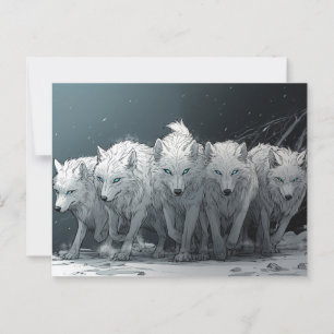 Wolf Pack Postkarte
