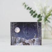 Wolf Pack Postkarte (Stehend Vorderseite)