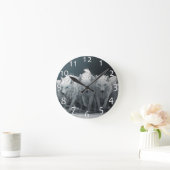 Wolf Pack Runde Wanduhr (Zuhause)