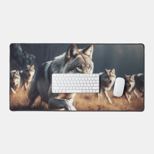 "Wolf Pack" Schreibtischunterlage (Tastatur & Maus)