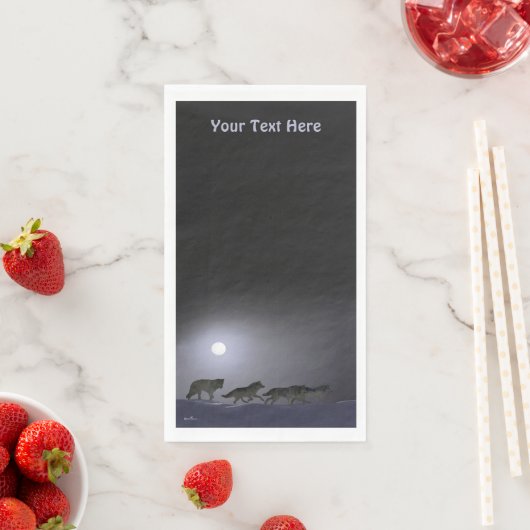 Wolf Pack Serviette (Beispiel)