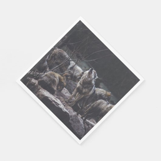 Wolf Pack Serviette (Ecke)