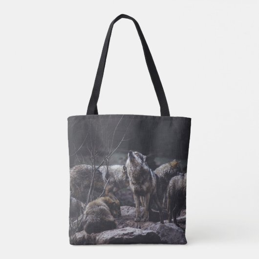 Wolf Pack Tote Bag Tasche (Rückseite)