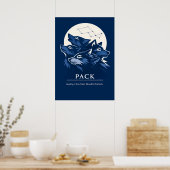 Wolf Pack Treue Kunst Poster (Küche)