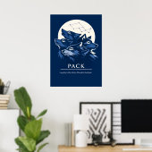 Wolf Pack Treue Kunst Poster (Heimbüro)