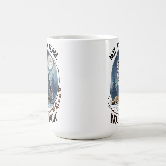 Wolf Pack - Vereint durch Natur Kaffeetasse (Mittel)