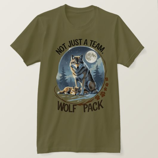 Wolf Pack - Vereint durch Natur T-Shirt (Design vorne)