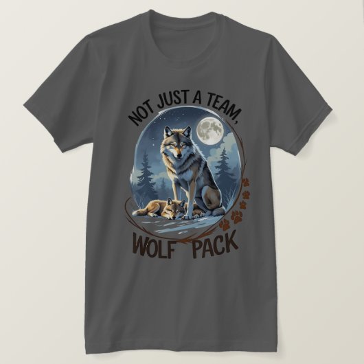 Wolf Pack - Vereint durch Natur T-Shirt (Design vorne)
