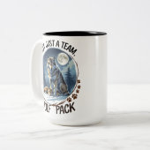 Wolf Pack - Vereint durch Natur Zweifarbige Tasse (Vorderseite Links)
