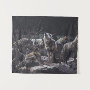Wolf Pack Wandteppich