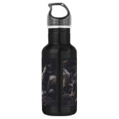 Wolf Pack Wasserflasche aus nicht rostendem Stahl (Rückseite)