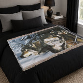 Wolf Pack Winter Decke