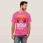 Wolf Pack Wolf Pack Familie Matching T-Shirt (Vorne ganz)