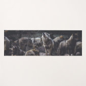 Wolf Pack Yogamatte (Vorderseite (Horizontal))