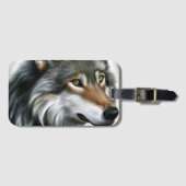 Wolf Painting Gepäckanhänger (Vorderseite (Horizontal))