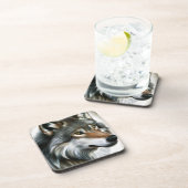 Wolf Painting Getränkeuntersetzer (Rechte Seite)