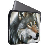 Wolf Painting Laptopschutzhülle (Vorne Rechts)