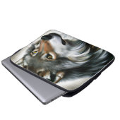 Wolf Painting Laptopschutzhülle (Vorne Knopf)