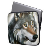 Wolf Painting Laptopschutzhülle (Vorderseite Links)
