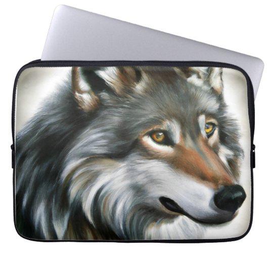 Wolf Painting Laptopschutzhülle (Vorderseite)