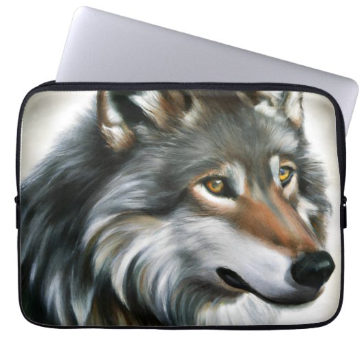 Wolf Painting Laptopschutzhülle (Vorderseite)