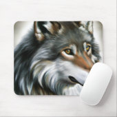 Wolf Painting Mousepad (Mit Mouse)