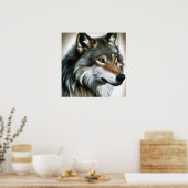 Wolf Painting Poster (Küche)