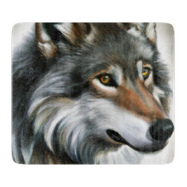 Wolf Painting Schneidebrett