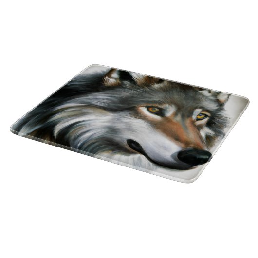 Wolf Painting Schneidebrett (Ecke)