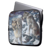 Wolf Pair 10" Neopren-Laptop-Abdeckung Laptopschutzhülle (Vorderseite Links)