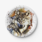 Wolf Pappteller (Vorderseite)