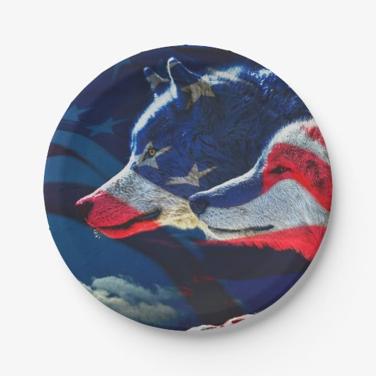 Wolf Pappteller (Vorderseite)