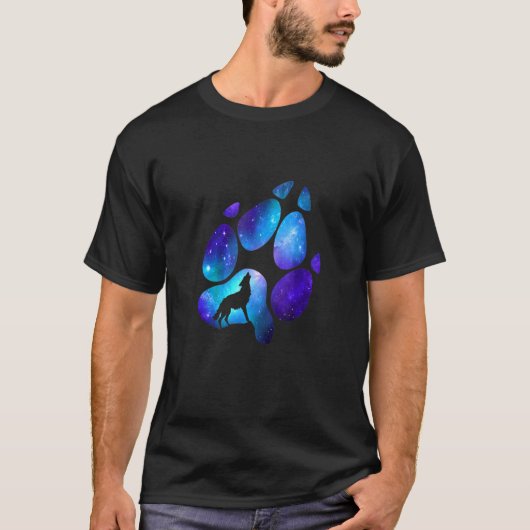 Wolf Paw Galaxy T-Shirt (Vorderseite)