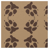 Wolf Paw Print Fabric Stoff (Nahaufnahme)