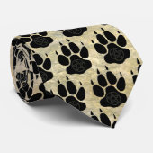 Wolf Paw Print Krawatte (Gerollt)