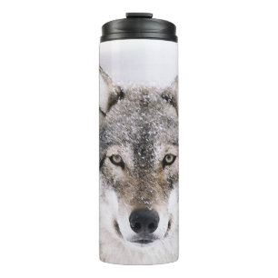 Wolf-personalisierte thermische Haupttrommel Thermosbecher