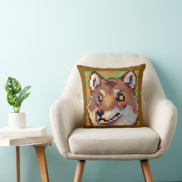 Wolf, Pixel Art, pixelart Kissen