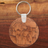 wolf.PNG Wolf Wood Burning Schlüsselanhänger (Vorderseite)