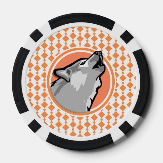 Wolf Pokerchips (Rückseite)