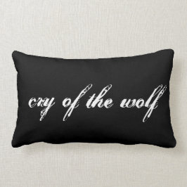 "Wolf-" Polyesterlumbar-Kissen Lendenkissen