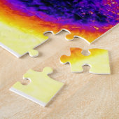 Wolf Pop Art Freedom Blue Night Fullmoon Puzzle (Seite)