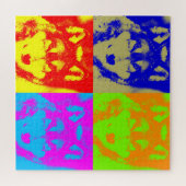 Wolf Pop Kunst, Dichtung und Musik Puzzle (Horizontal)