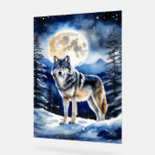 Wolf Portrait Acrylschild (Winkel)